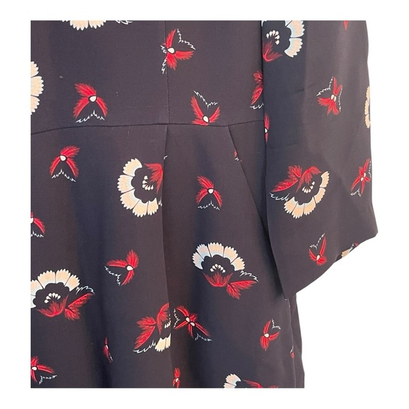 A.L.C dress Elegant Floral Long Sleeve women’s Dress size 6 - Picture 4 of 10